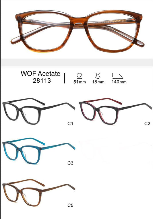 WOF ACETATE FRAMES 28113